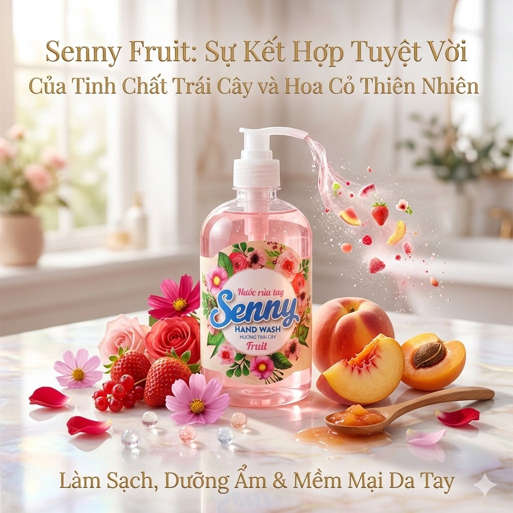 nước rửa tay senny hương trái cây
