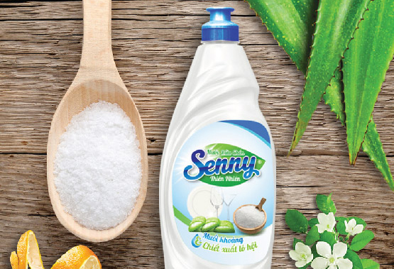 Sản phẩm nước rửa chén Senny chiết xuất từ thiên nhiên.