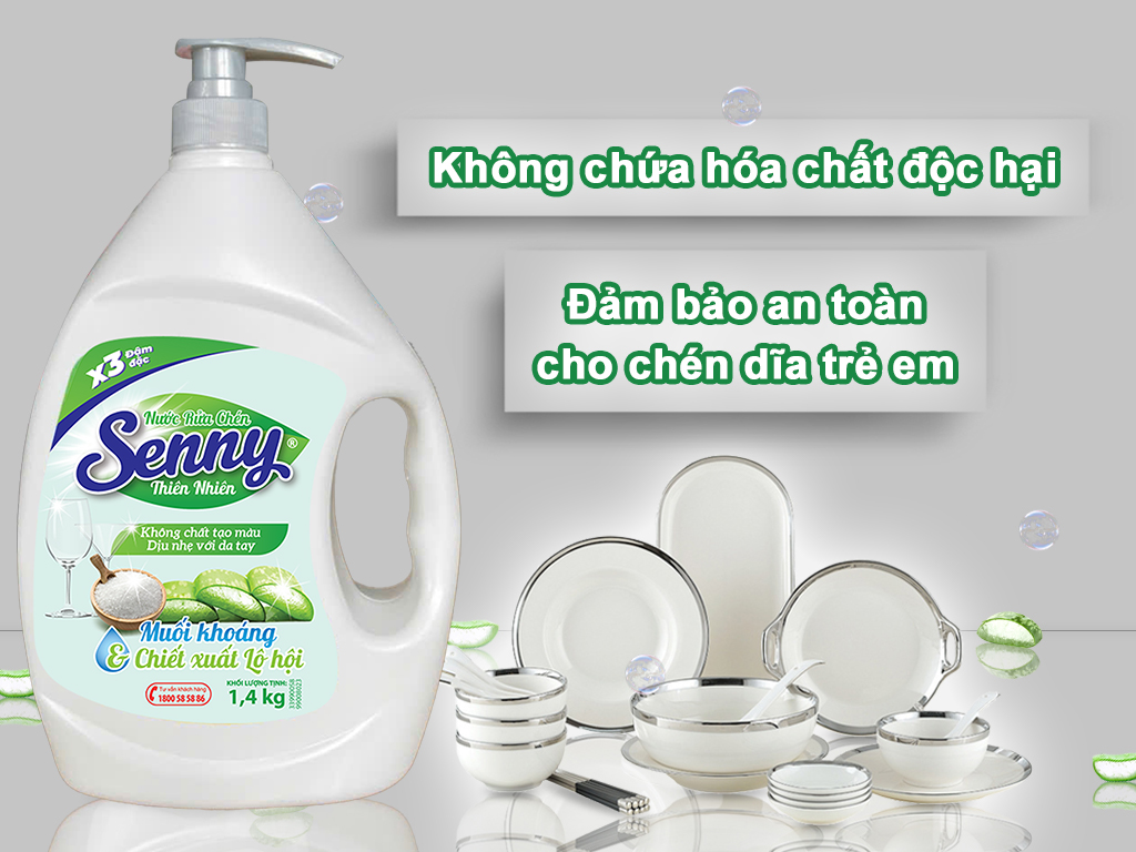 Ra Mắt Chai 1.4kg – Senny Lô Hội: Dịu Nhẹ, An Toàn, Tiết Kiệm Hơn