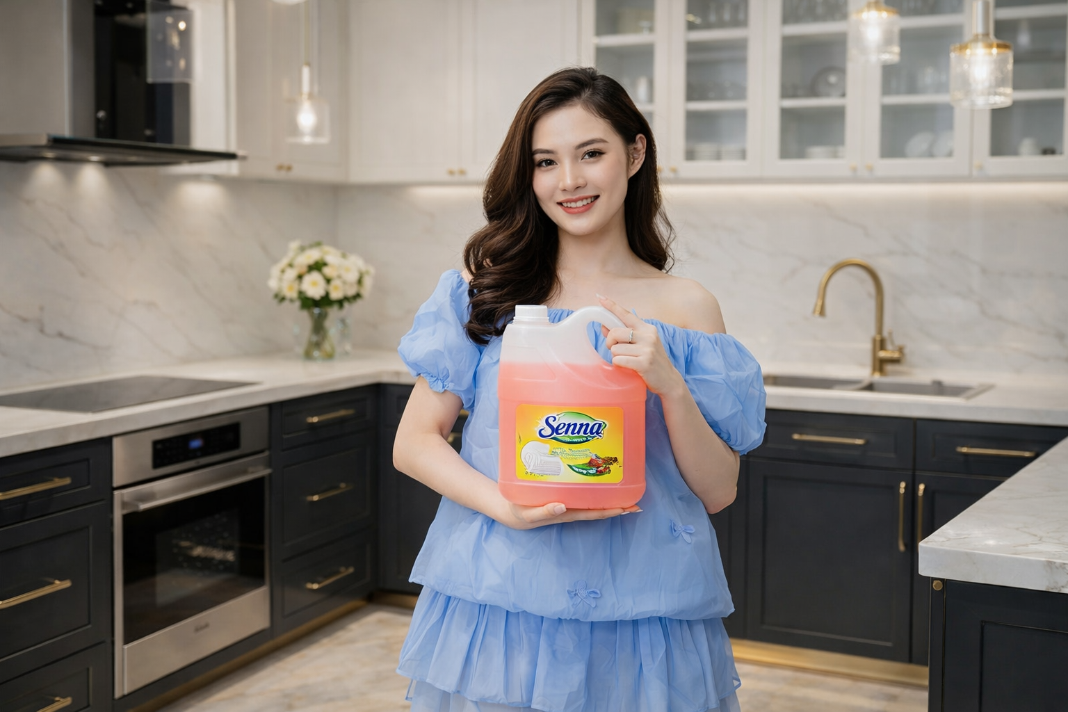 Nước Rửa Chén Senny – Thơm Hương Quế, Sạch Từng Chiếc Bát