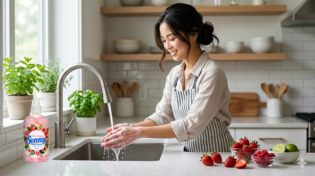 Nước rửa tay Senny hương trái cây: Lựa chọn chăm sóc vệ sinh tay cho mọi gia đình