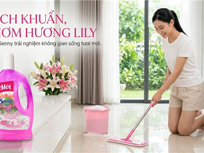 Nước Lau Sàn Senny Hương Hoa Lily – Giải Pháp Làm Sạch Toàn Diện, Lưu Hương Dài Lâu