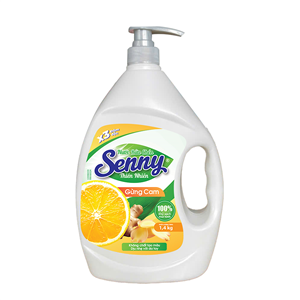 Nước Rửa Chén Senny Gừng Cam 1.4kg
