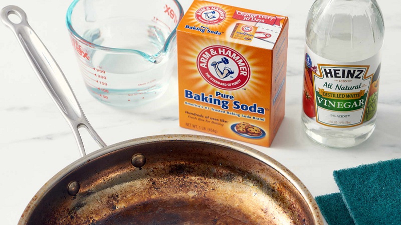 Loại bỏ vết cháy bằng Baking Soda