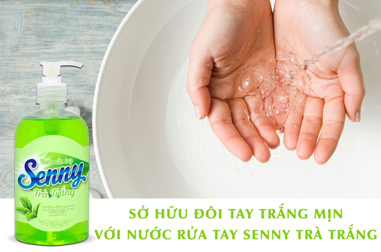  Nước rửa tay Senny bảo vệ da tay, giữ ẩm và làm mềm mại da tay.
