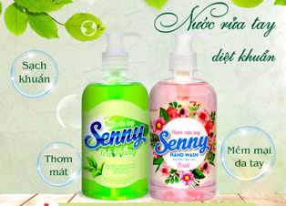 Nước rửa tay Senny, bảo vệ sức khỏe cho cả gia đình