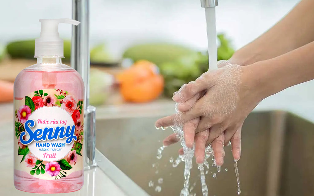 Thơm Ngọt Hương Trái Cây, Sạch Khuẩn Dịu Nhẹ – Nước Rửa Tay Senny