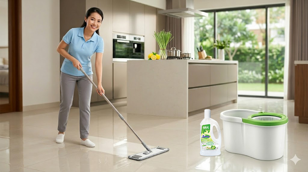 Nước lau sàn Senny hương sả chanh – Sạch bụi bẩn, thơm mát từng góc nhỏ trong nhà