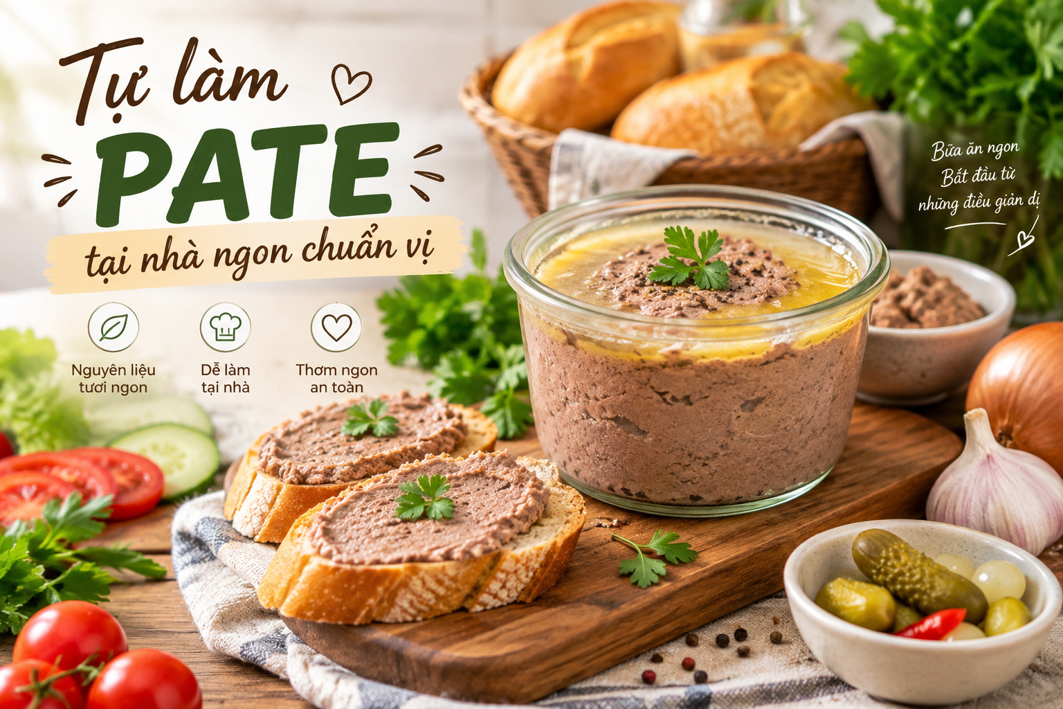 TỰ LÀM PATE TẠI NHÀ NGON CHUẨN VỊ – VÀO BẾP CÙNG SENNY