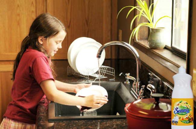 Nước rửa chén Senny hương quế thơm mát, tự nhiên an toàn cho trẻ nhỏ