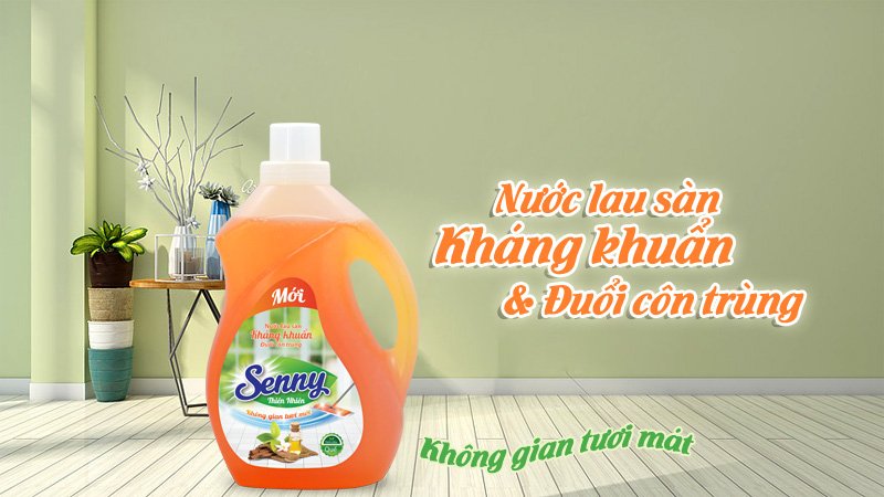 Nước lau sàn Senny hương quế kháng khuẩn đuổi côn trùng hiệu quả